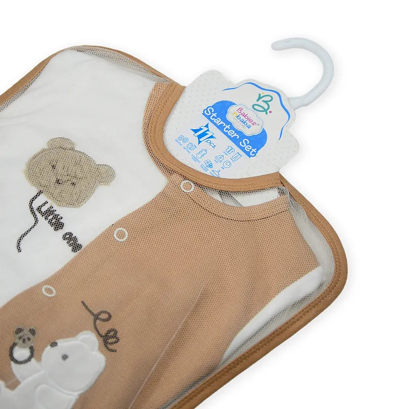 BABY STARTER SET 11 PIECES BEAR BROWN - image 6