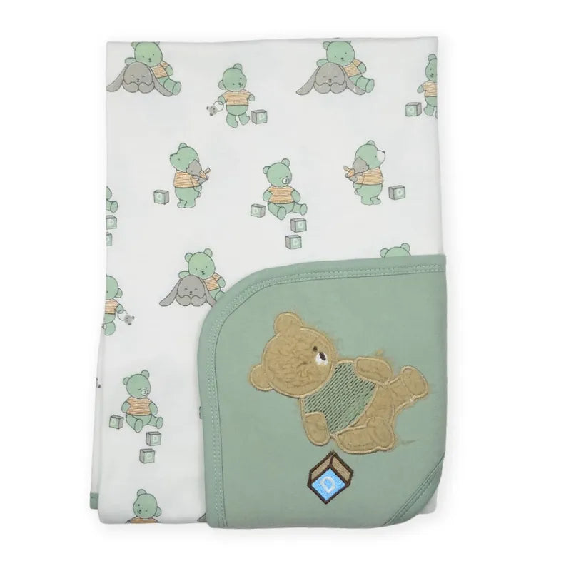 BABY STARTER SET 11 PIECES BEAR GREEN - image 2