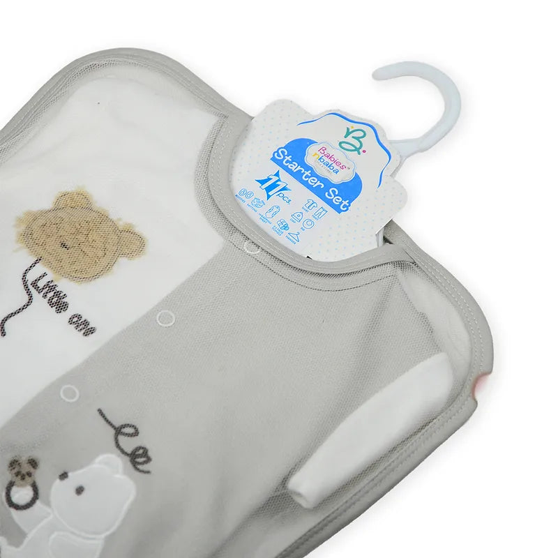 BABY STARTER SET 11 PIECES BEAR GREY - image 6