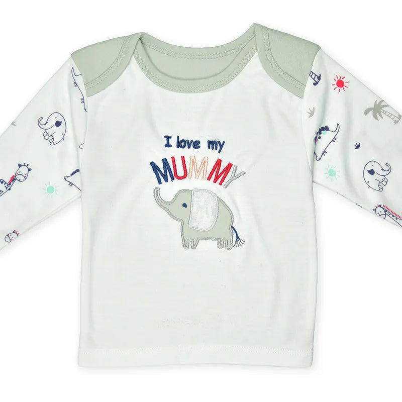 BABY STARTER SET 11 PIECES ELEPHANT PRINT GREY - image 4