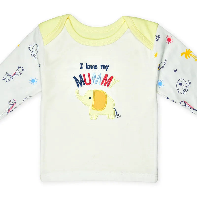 BABY STARTER SET 11 PIECES ELEPHANT PRINT YELLOW - image 5