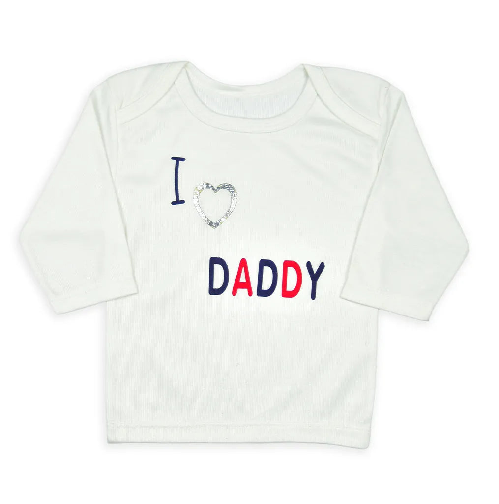 BABY STARTER SET 11 PIECES I LOVE DADDY WHITE - image 3
