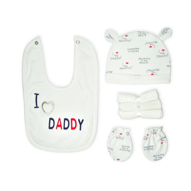 BABY STARTER SET 11 PIECES I LOVE DADDY WHITE - image 2