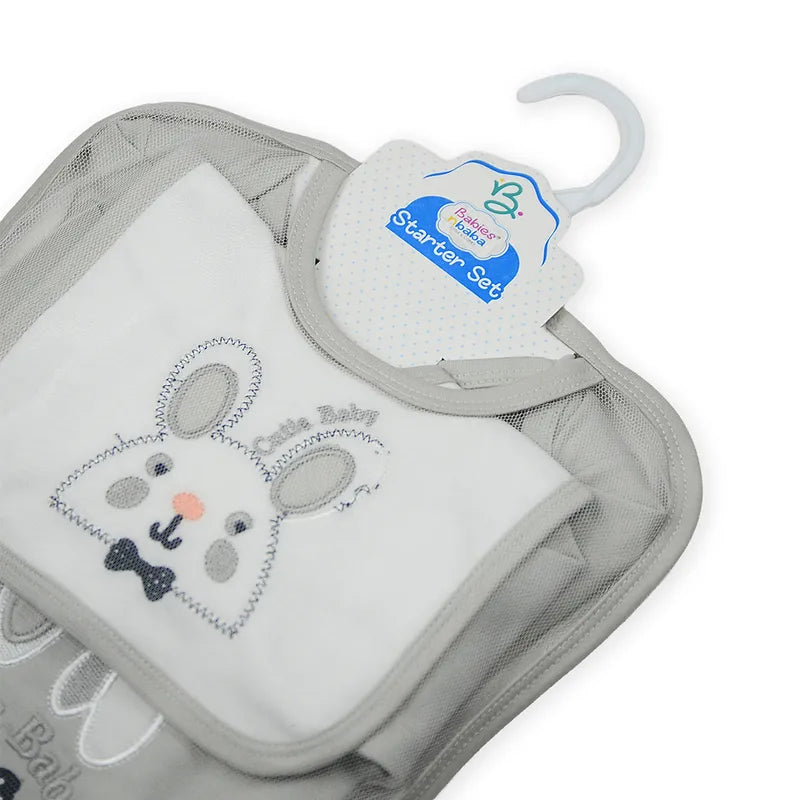 BABY STARTER SET 11 PIECES RABBIT GREY - image 7
