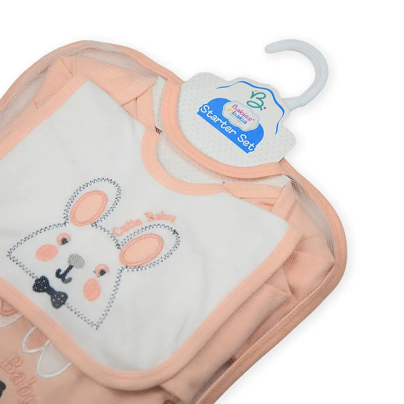 BABY STARTER SET 11 PIECES RABBIT PEACH - image 6