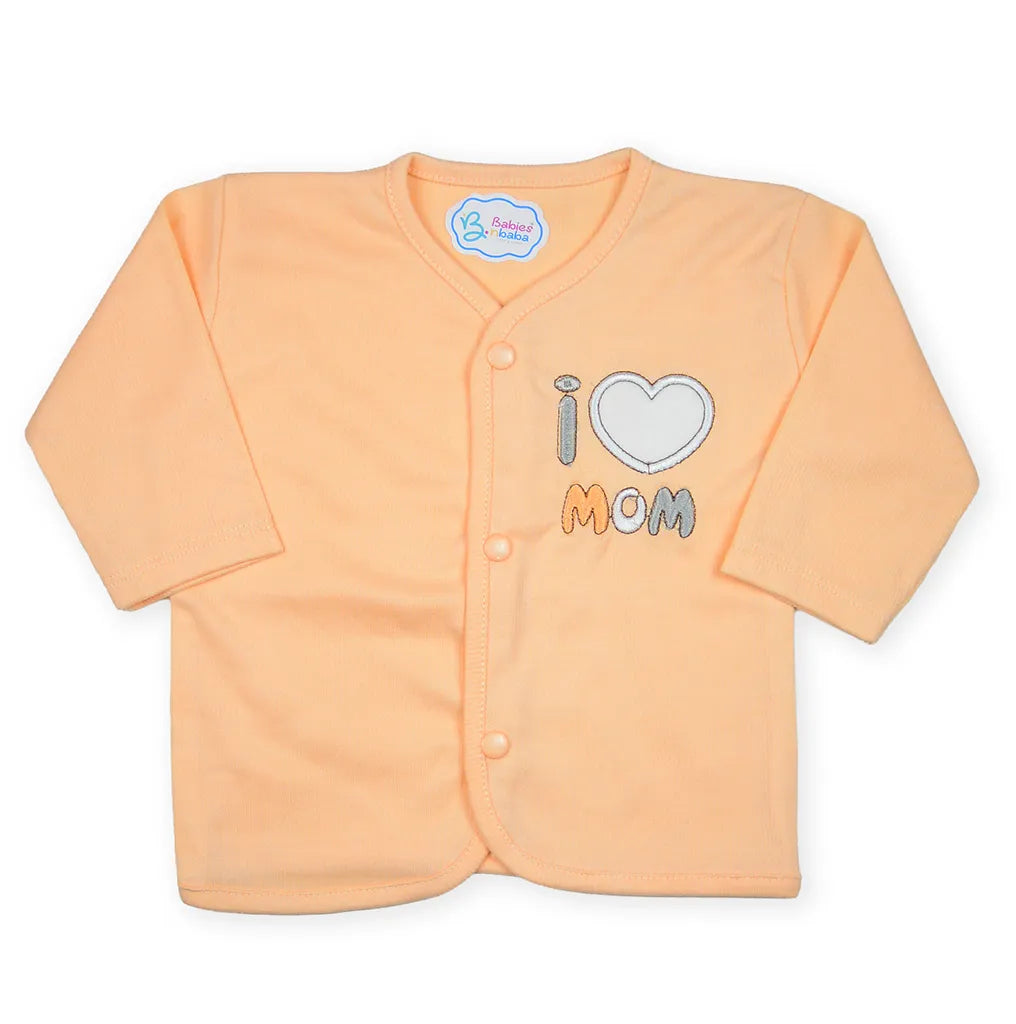 BABY STARTER SET 5 PIECES KOTRAI EMB I LOVE MUMMY PEACH - image 5