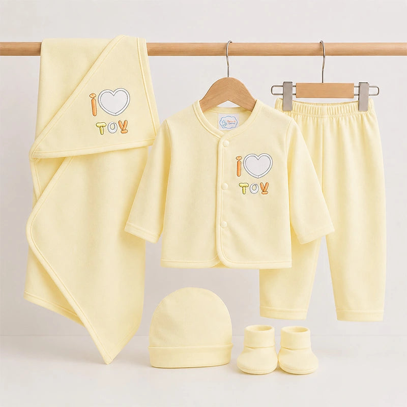 BABY STARTER SET 5 PIECES KOTRAI EMB I LOVE TOY SKIN
