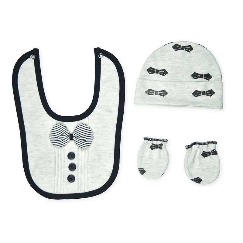 BABY STARTER SET 7 PIECES BOO BEAR PRINT BLACK - image 2