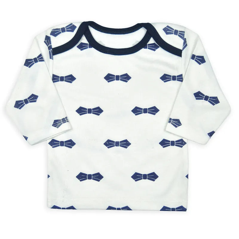 BABY STARTER SET 7 PIECES BOO BEAR PRINT NAVY BLUE - image 4