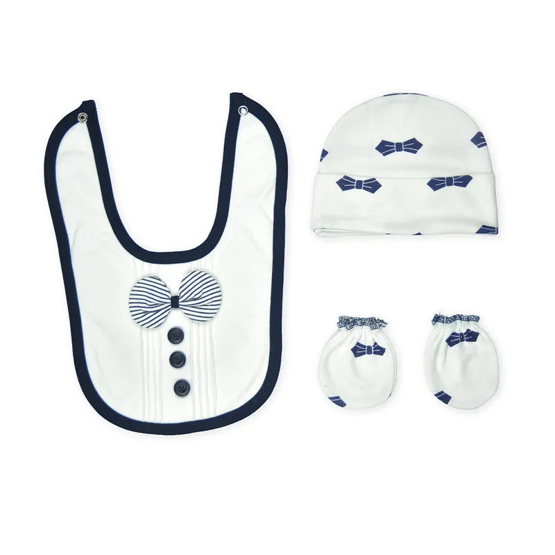 BABY STARTER SET 7 PIECES BOO BEAR PRINT NAVY BLUE - image 2