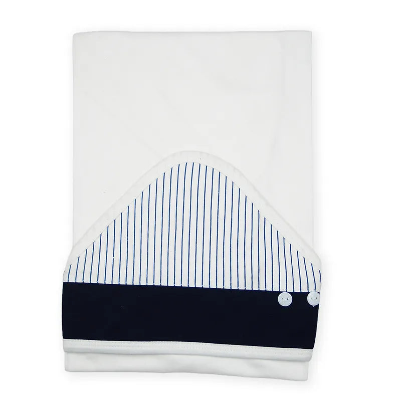 BABY STARTER SET 7 PIECES BOW NAVY BLUE - image 4