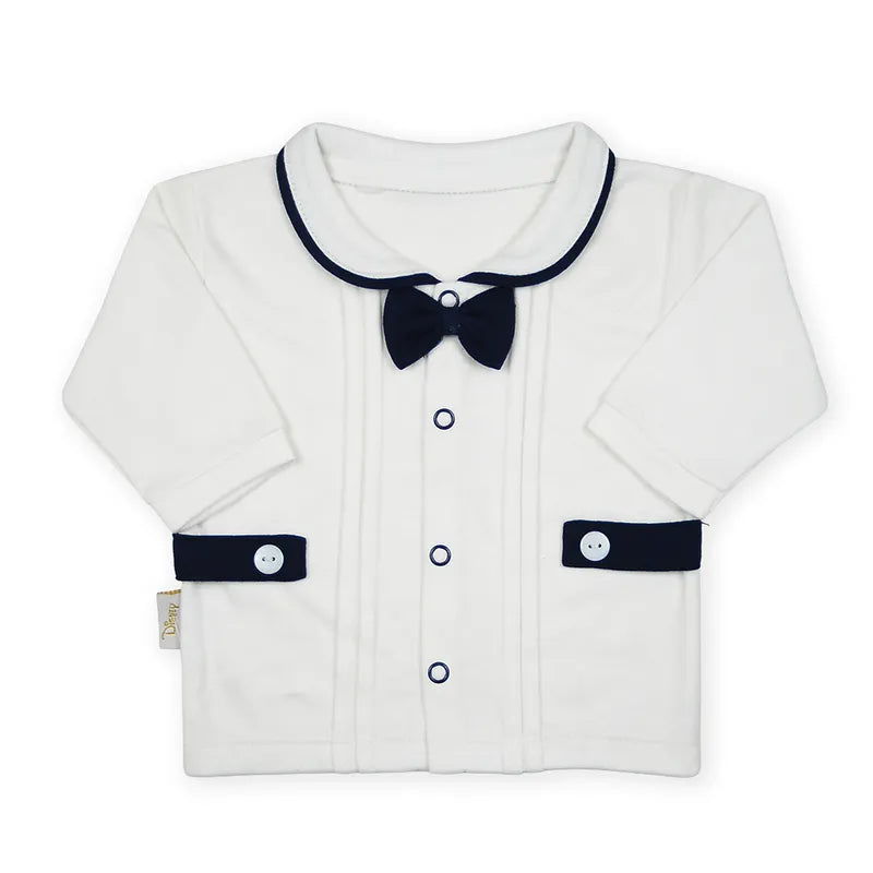 BABY STARTER SET 7 PIECES BOW NAVY BLUE - image 2