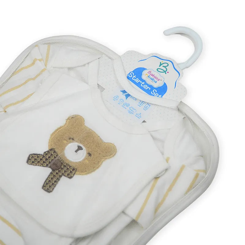 BABY STARTER SET 7 PIECES EMB BEAR SKIN - image 7