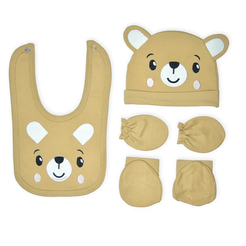 BABY STARTER SET 8 PIECES PANDA PRINT BROWN - image 2