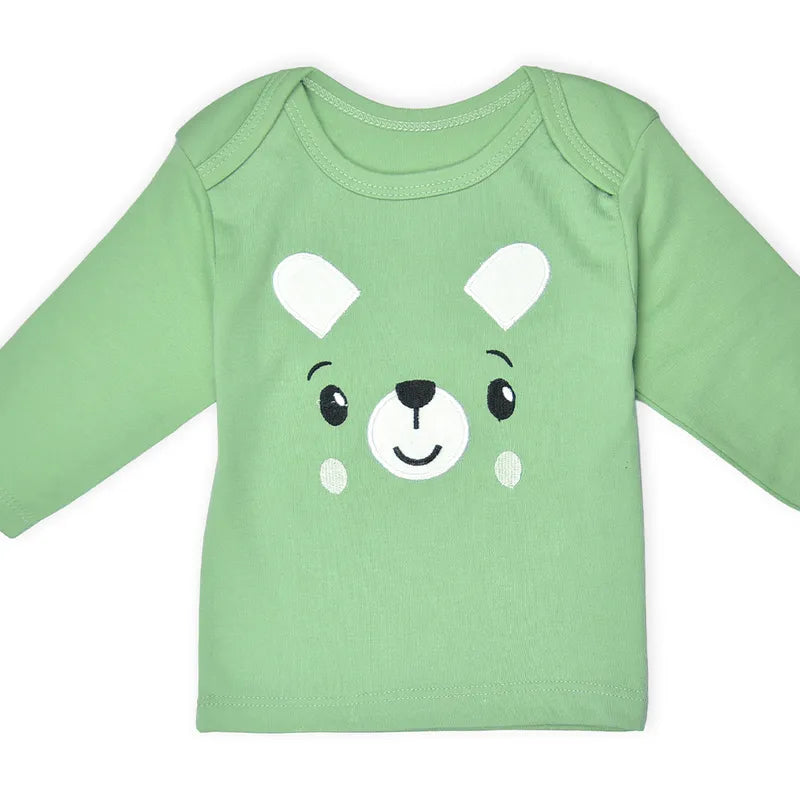BABY STARTER SET 8 PIECES PANDA PRINT GREEN - image 3