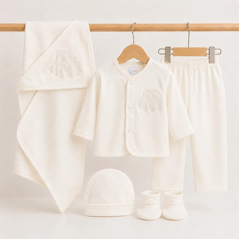 BABY STATER SET 5 PIECES KOTRAI BEAR WHITE