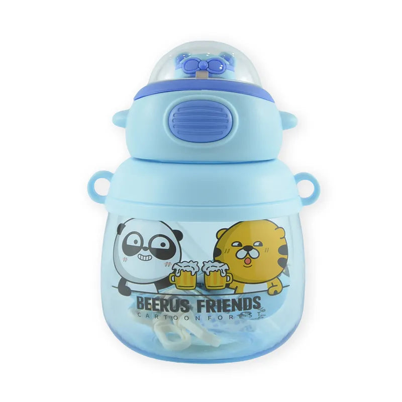 BABY STRAW CUP PANDA BLUE