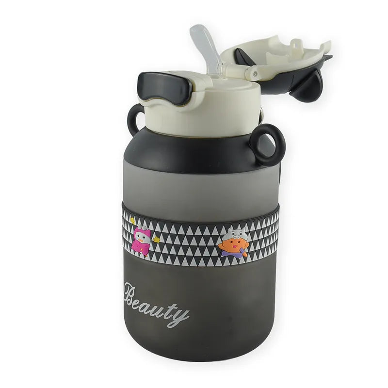 BABY STRAW SIPPER BEAR CAP GREY - image 2