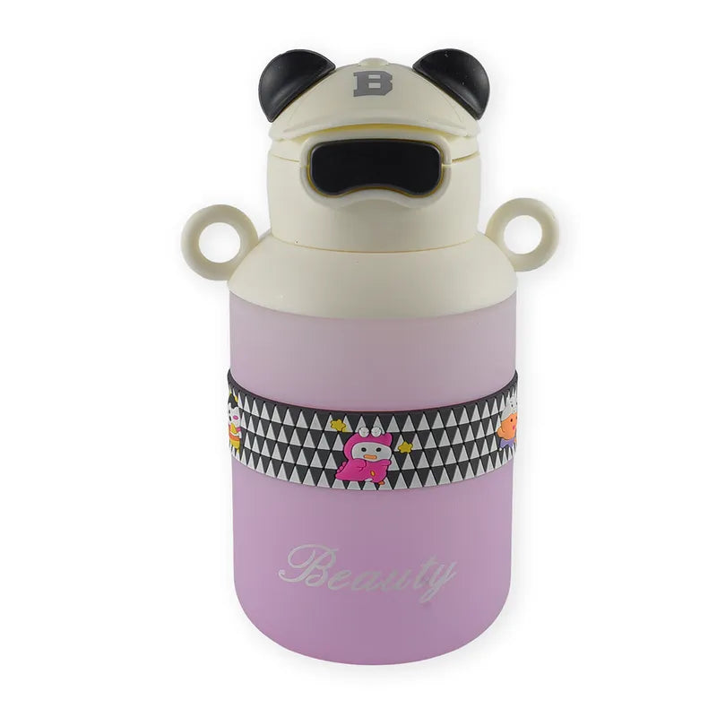 BABY STRAW SIPPER BEAR CAP PINK