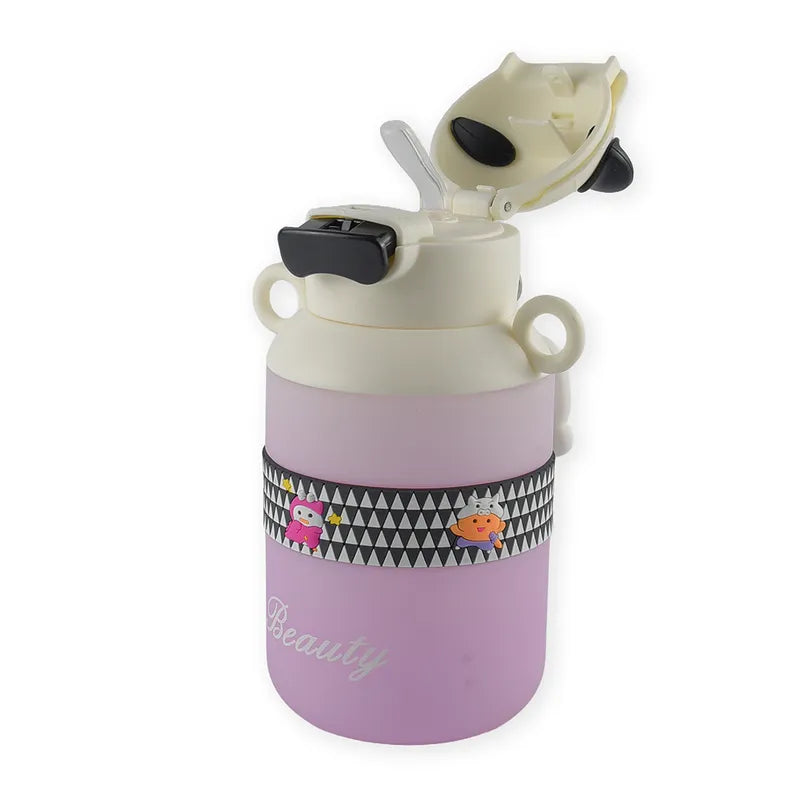 BABY STRAW SIPPER BEAR CAP PINK - image 2