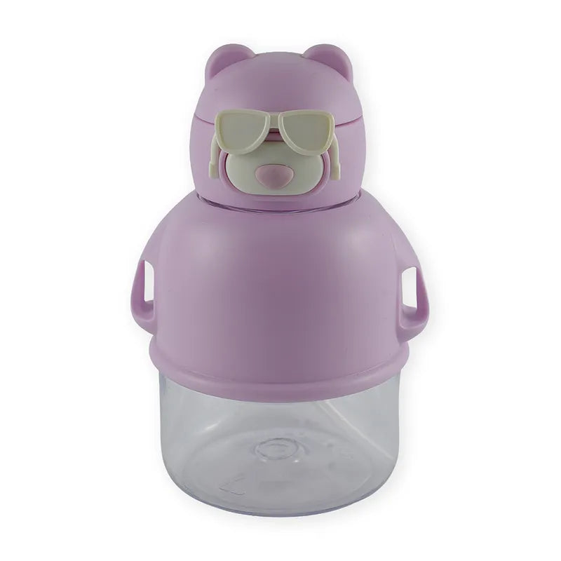BABY STRAW SIPPER BEAR GLASSES PURPLE