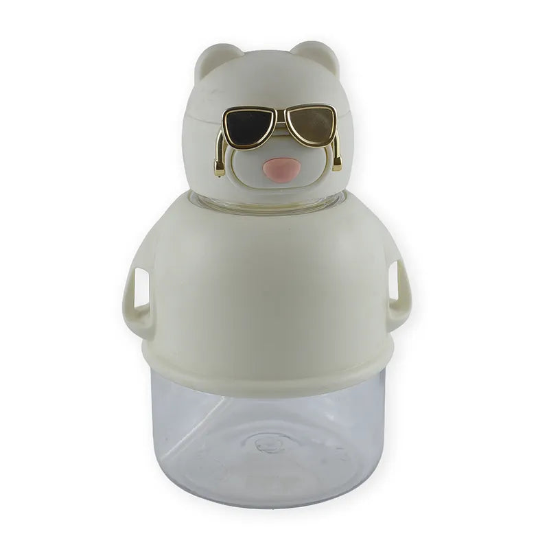 BABY STRAW SIPPER BEAR GLASSES WHITE