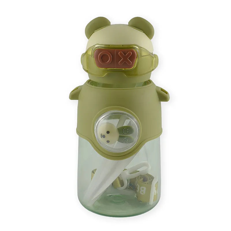 BABY STRAW SIPPER KITTY GREEN