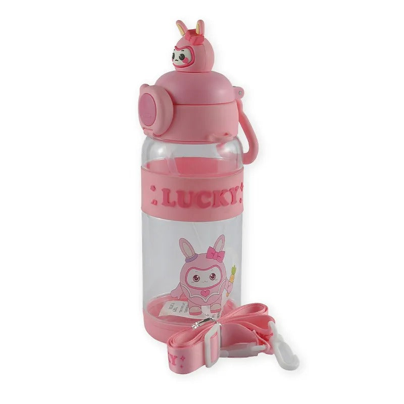 Baby Straw Sipper, Pink Labubu Design – additional product view 3 of 3