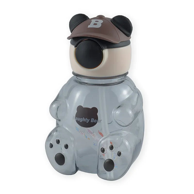 BABY STRAW SIPPER NAUGHTY BEAR BLACK