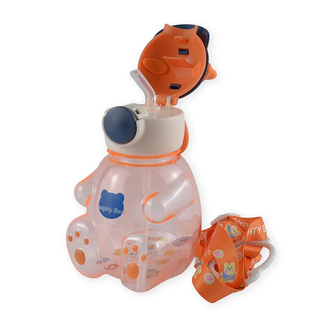 BABY STRAW SIPPER NAUGHTY BEAR ORANGE - image 2