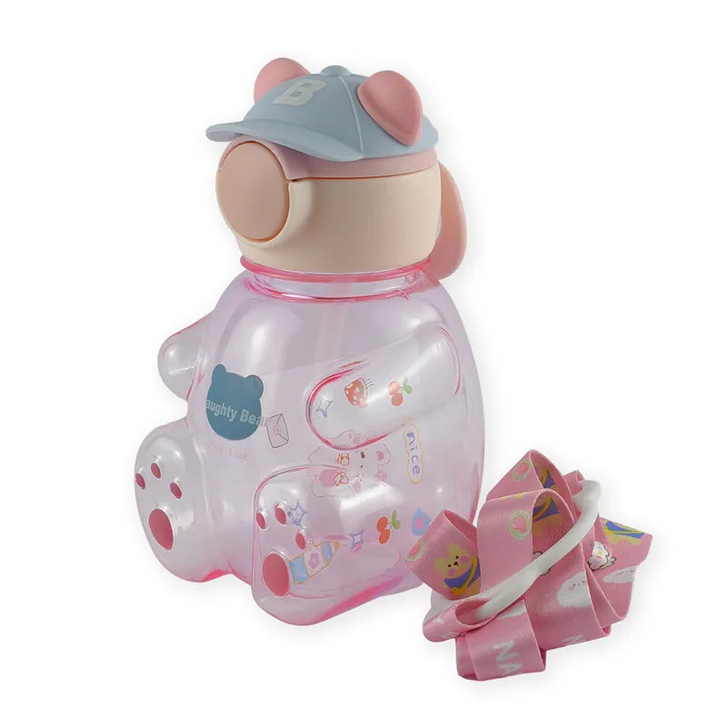 BABY STRAW SIPPER NAUGHTY BEAR PINK - image 2