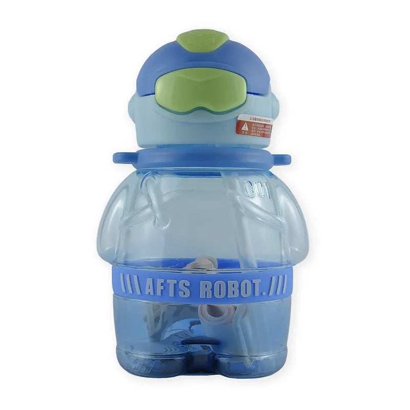 BABY STRAW SIPPER ROBOT BLUE