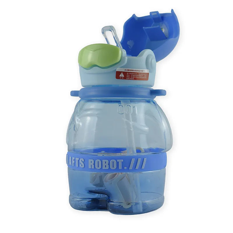 BABY STRAW SIPPER ROBOT BLUE - image 2