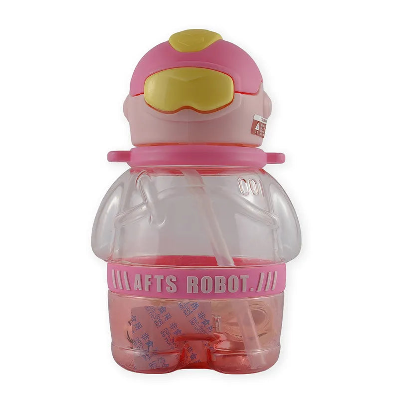 BABY STRAW SIPPER ROBOT PINK