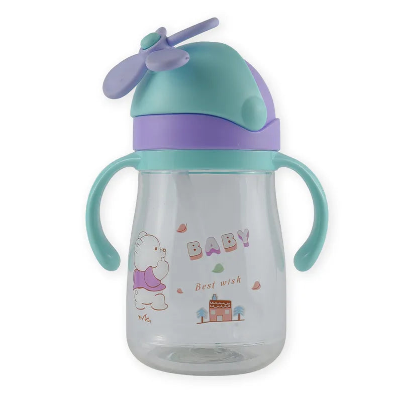 BABY STRAW SIPPER WINGS CYAN
