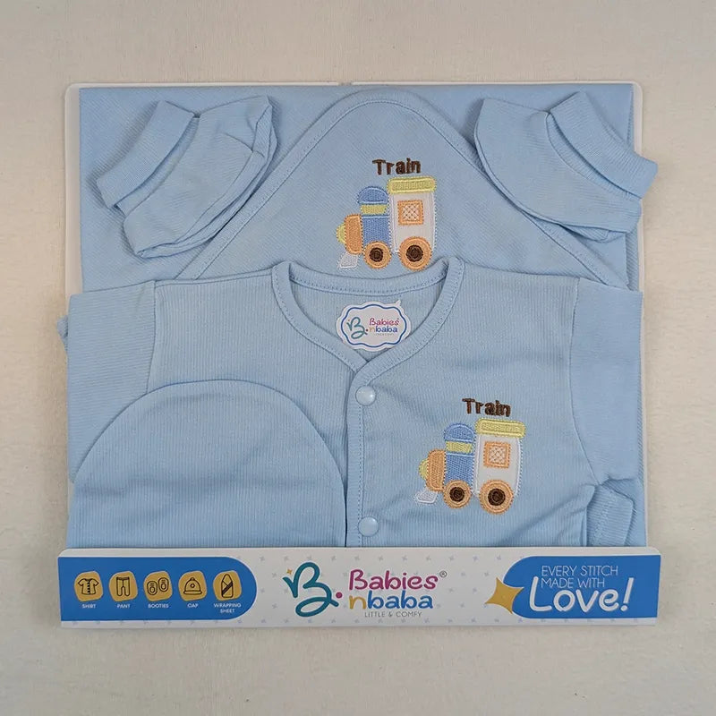 BABY SUIT 5 PIECES SET BLUE COLOR KOTRAI - image 2