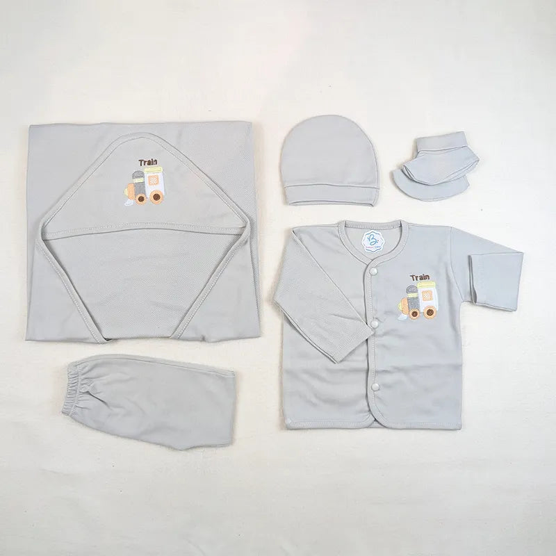BABY SUIT 5 PIECES SET GREY COLOR KOTRAI - image 2