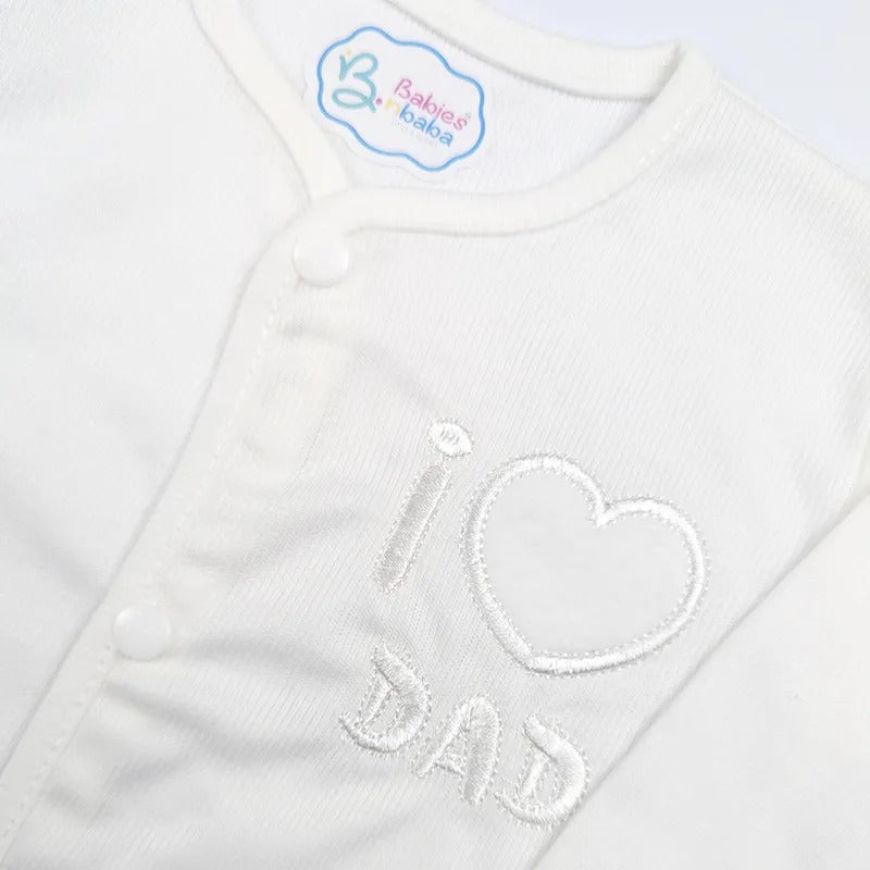 Baby Suit 5 Pieces Set White Color Kotrai I Love Dad – additional product view 2 of 2
