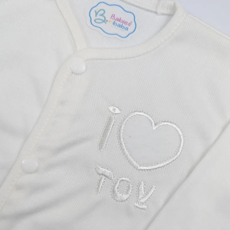 Baby Suit 5 Pieces Set White Color Kotrai I Love Toy – additional product view 2 of 2