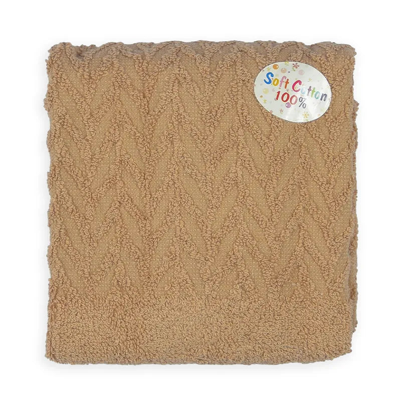 BABY TOWEL 100%COTTON BROWN