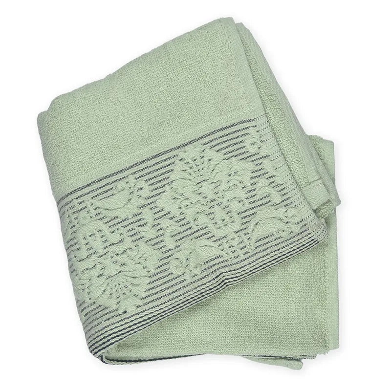 BABY TOWEL LINES PRINTED GREEN