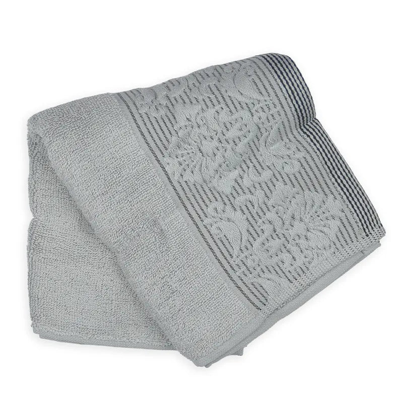 BABY TOWEL LINES PRINTED GREY