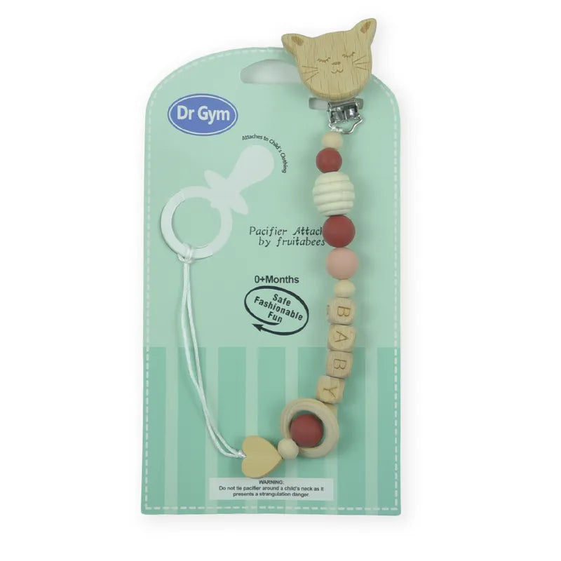BABY WOODEN CHAIN RED