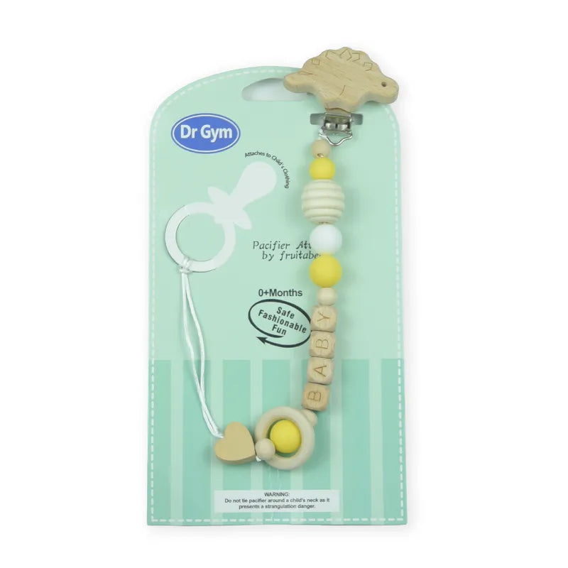 BABY WOODEN CHAIN YELLOW