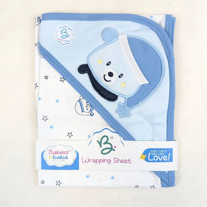 BABY WRAPPING SHEET BEAR BOX BLUE - image 2