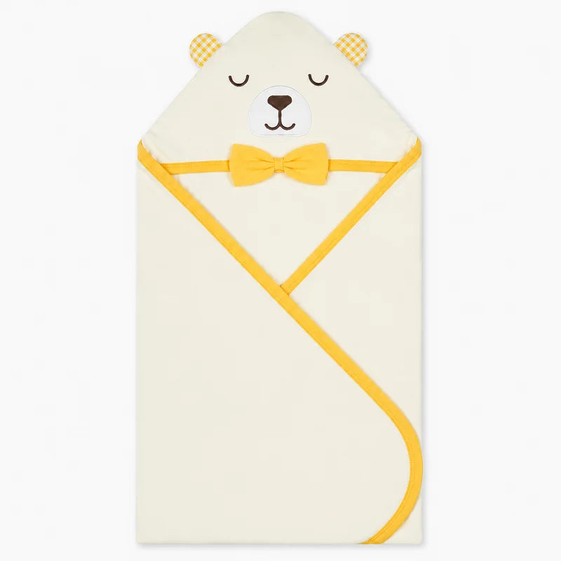 BABY WRAPPING SHEET BOO BEAR YELLOW