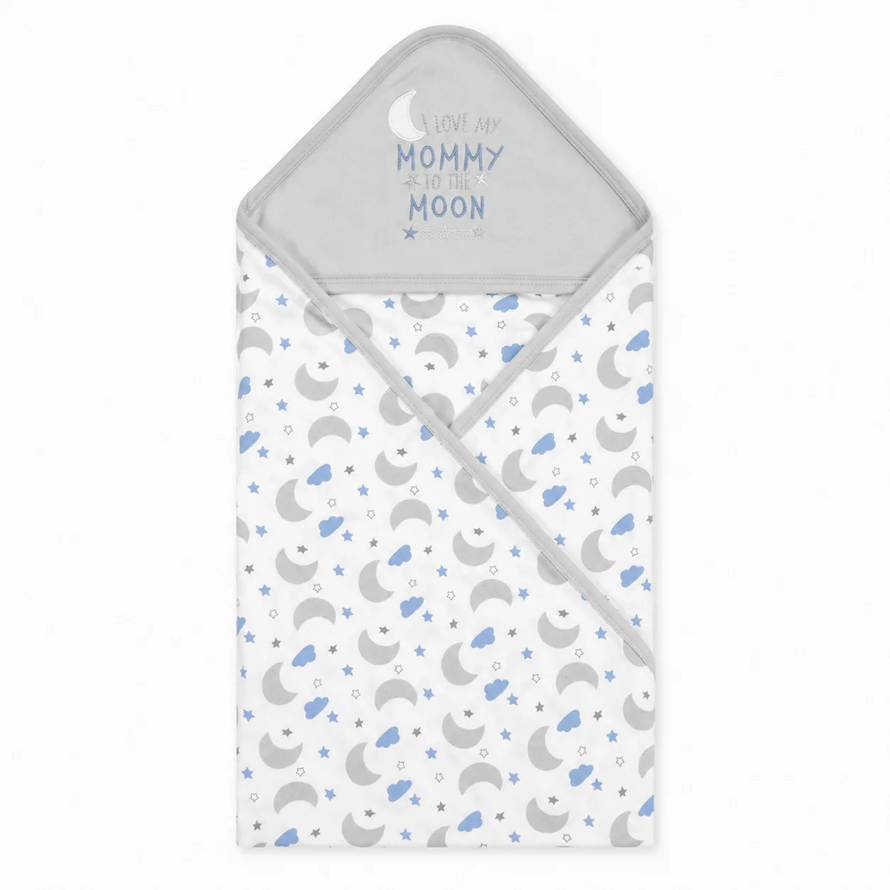 BABY WRAPPING SHEET I LOVE MOMMY GREY