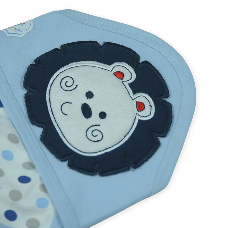BABY WRAPPING SHEET LION DOTED BLUE - image 2