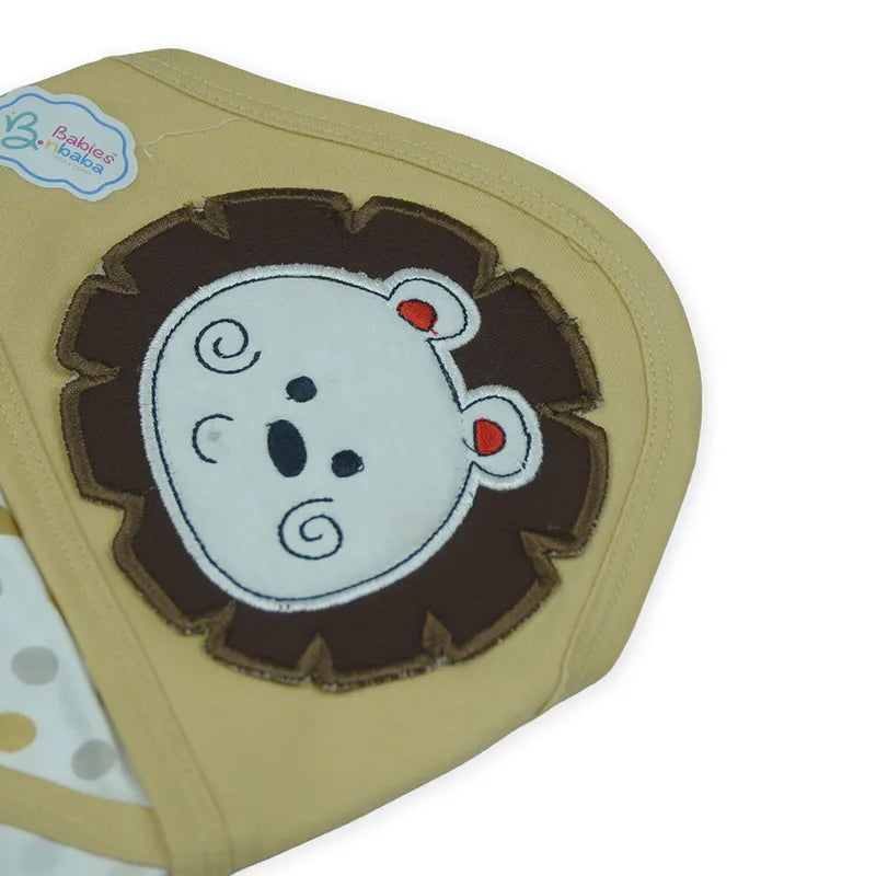 BABY WRAPPING SHEET LION DOTED BROWN - image 3