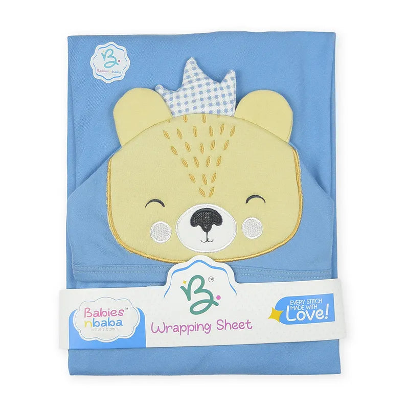 BABY WRAPPING SHEET TAJ BEAR BLUE - image 2